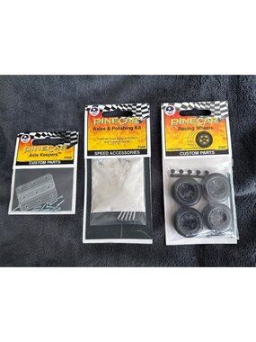 Pinecar Racing Wheels Lead-Free Custom Parts P347 Axles & Polishing Kit P359 Axl